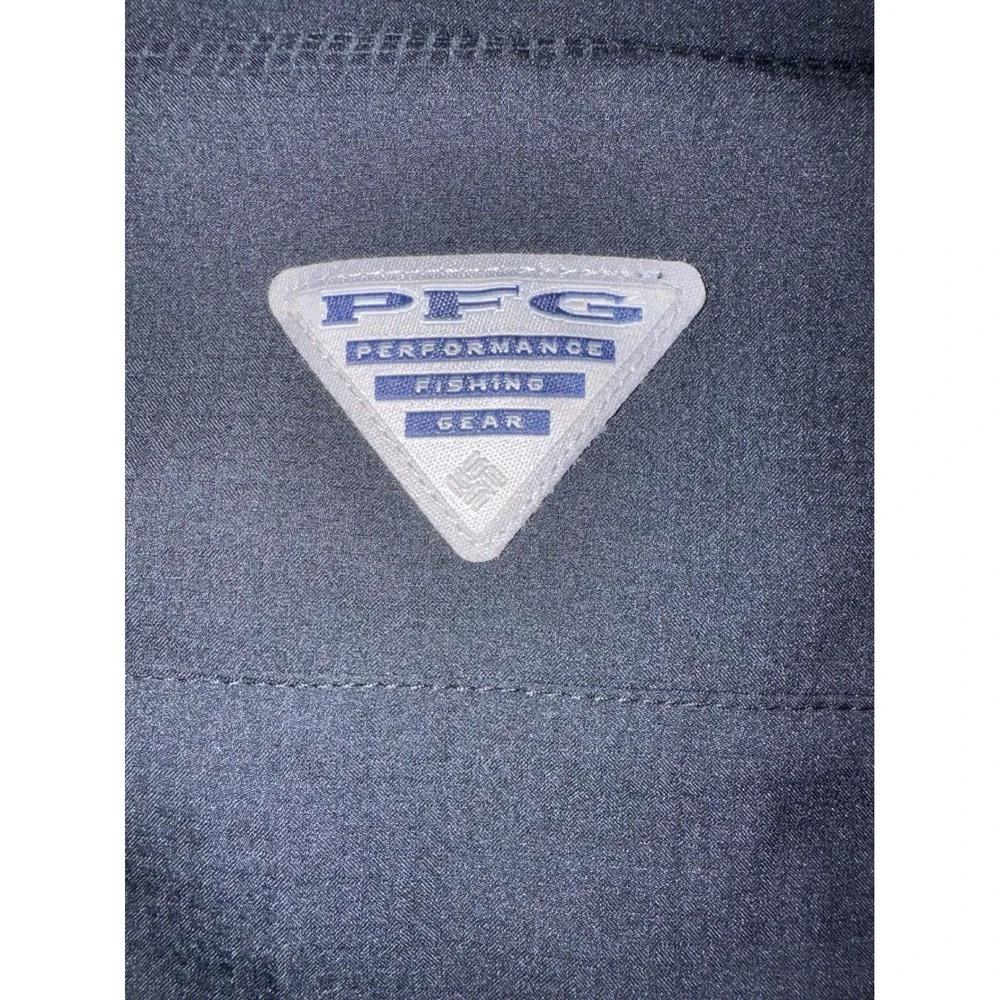 Columbia PFG Mens Black Georgia Bulldogs Short Sleeve Fishing Shirt L Omni Shade - Picture 8 of 8